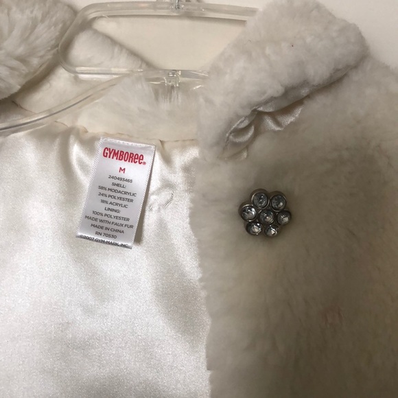 Girls Gymboree faux fur shrug. Good condition. (M) - Picture 2 of 2
